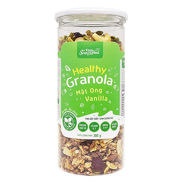 Ngũ Cốc Granola Your Super Food Hạt Hỗn Hợp Mật Ong 300G