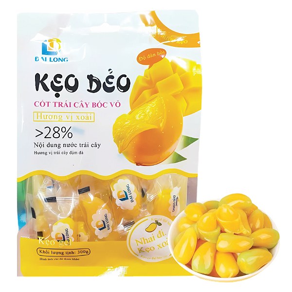Kẹo Xoài Đại Long Bóc Vỏ Chín Gói 300G