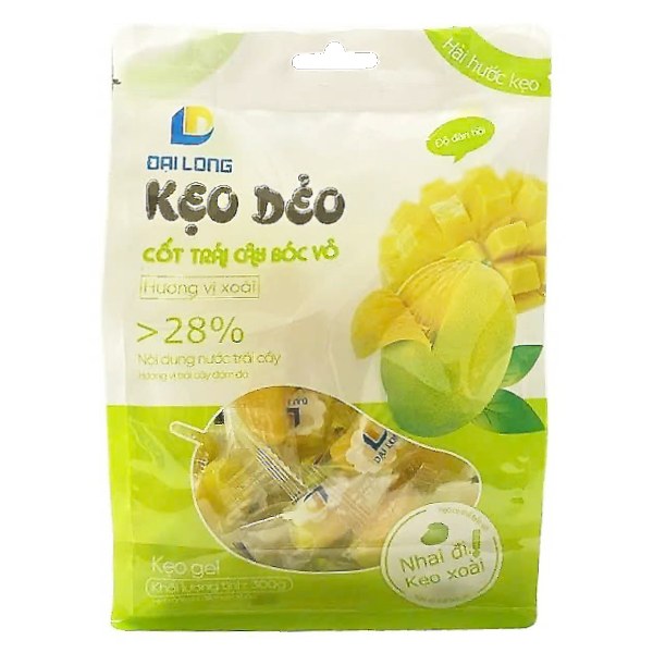 Kẹo Xoài Đại Long Bóc Vỏ Xanh Gói 300G