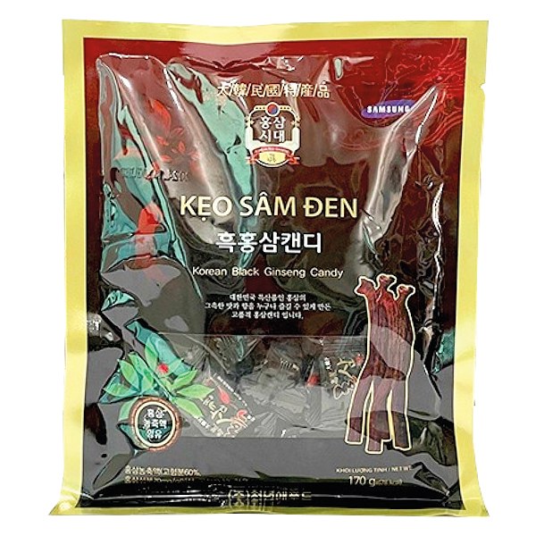 Kẹo Sâm Đen Hàn Quốc Gói 170G
