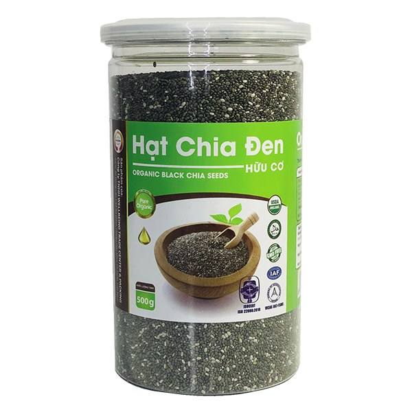 Hạt Chia Đen Wellbeing Hộp 500G
