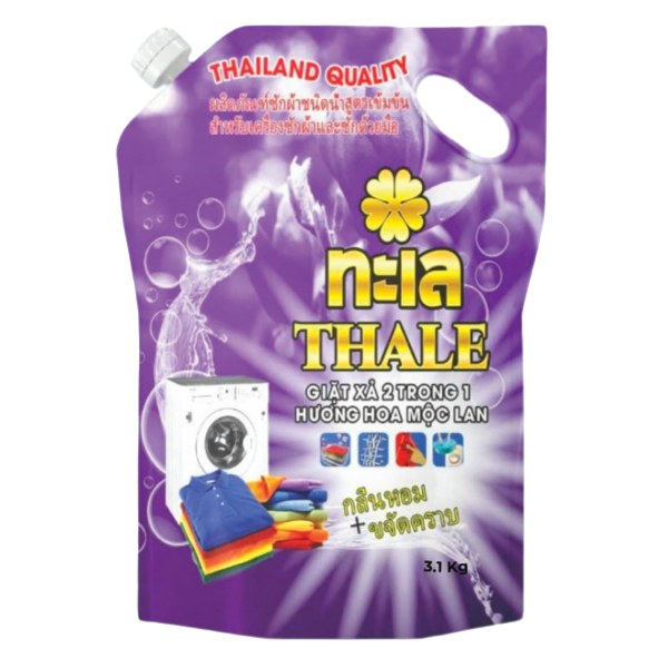 Nước Giặt Xả Thale 2in1 Hương Hoa Mộc Lan Túi 3.1Kg