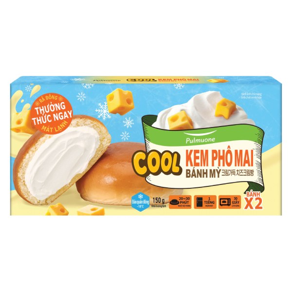 Bánh Mì Pulmuone Cool Kem Phô Mai Hộp 150G