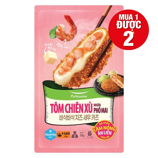 Tôm Chiên Xù Nhân Phô Mai Pulmuone Gói 180G