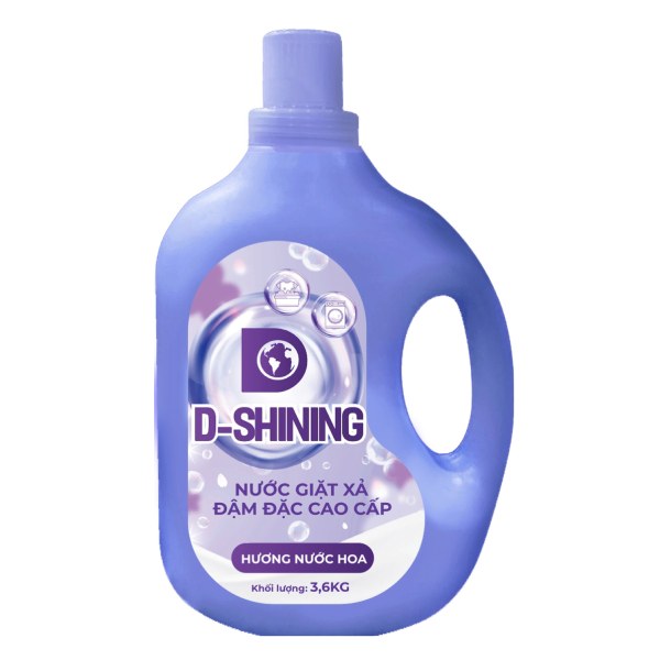 Nước Giặt D-Shining Hương Nước Hoa Bình 3.6Kg