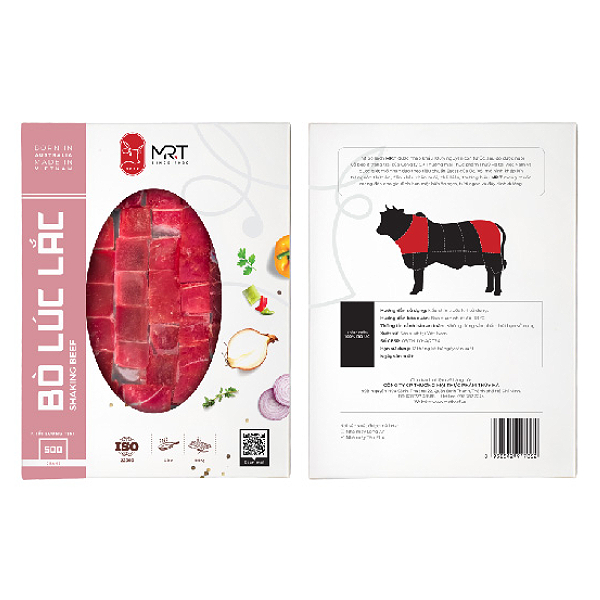 Thịt Bò Lúc Lắc Đông Lạnh Mr.T Hộp 500G