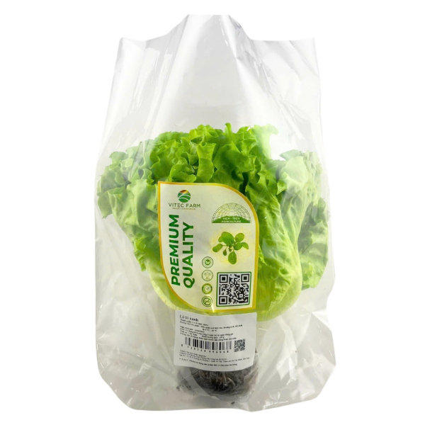 Xà Lách Lolo Xanh GlobalGAP Vitec Farm 150G