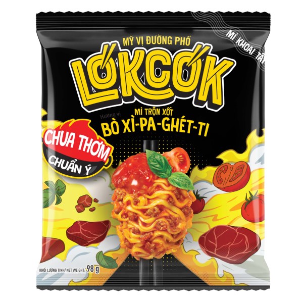 (Only Emartmall) Mì Trộn Lókcók Bò Spaghetti Gói 98G
