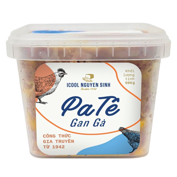 Pate Gan Gà Icool Nguyên Sinh Hộp 500G