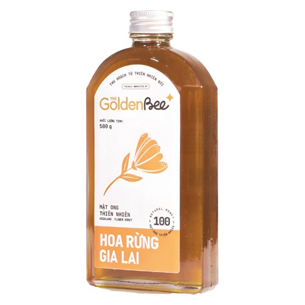 Mật Ong The Golden Bee Hoa Rừng Gia Lai Chai 500G