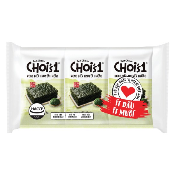 Lô 3 Rong Biển Choi's Lá Xanh Gói 4G