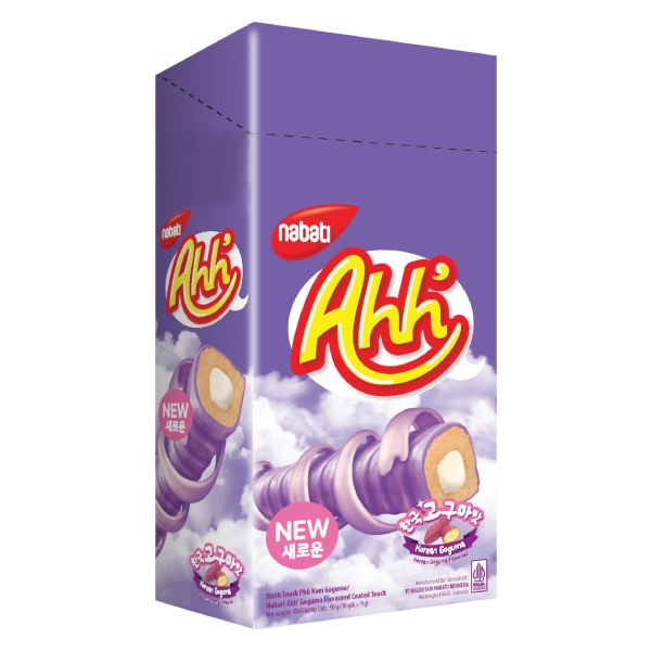 Bánh Xốp Nabati Ahh Goguma Phủ Kem Hộp 90G