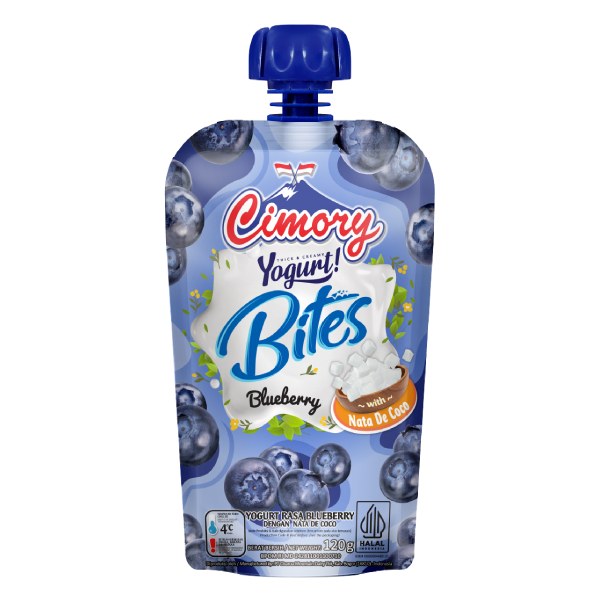 Sữa Chua Ăn Cimory Vị Việt Quất Thạch Dừa Gói 120G