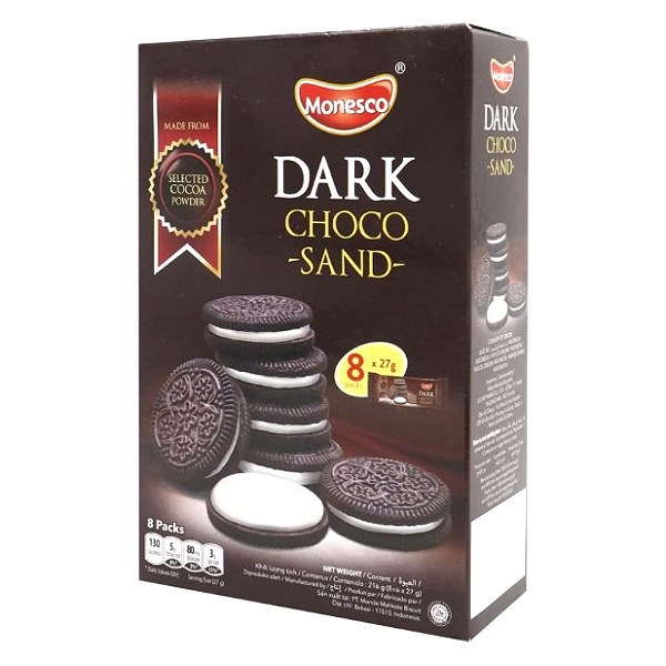 Bánh Quy Monesco Kem Socola Hộp 216G