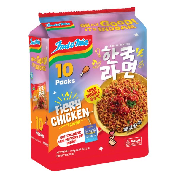 (Only Emartmall) Lốc 10 Mì Indomie Korean Gà Siêu Cay Gói 94