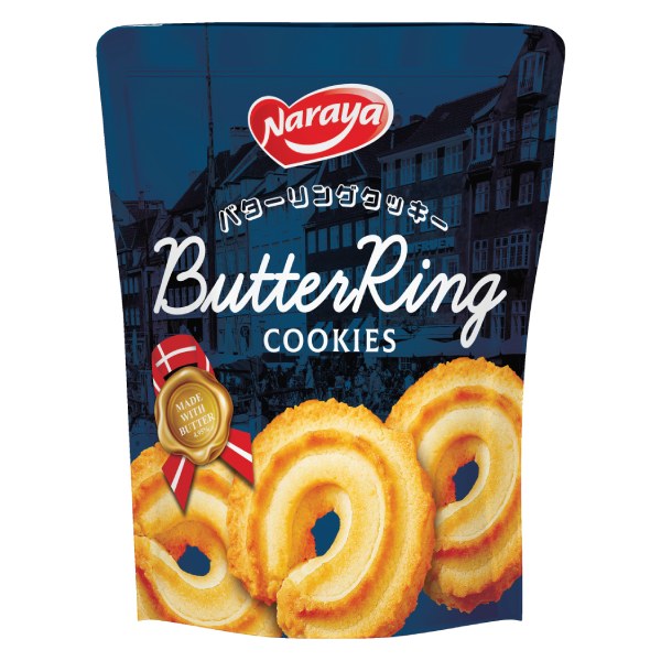 Bánh Quy Bơ Naraya Hình Vòng Gói 150G