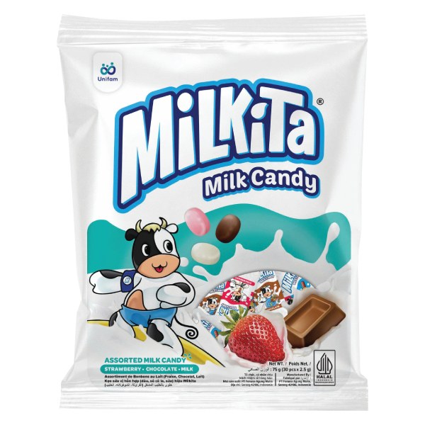 (Only Emartmall) Kẹo Sữa Milkita Vị Hỗn Hợp Gói 75G