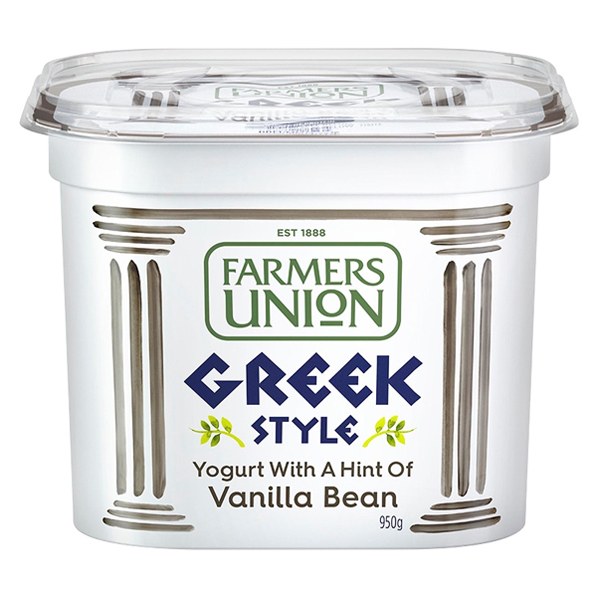 Sữa Chua Ăn Farmers Union Greek Style Vani Hộp 950G