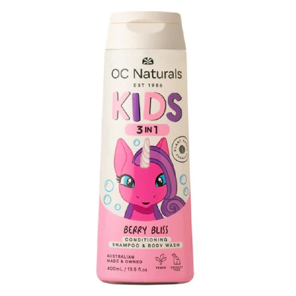 Sữa Tắm Gội Trẻ Em OC Naturals Berry Bliss Chai 400Ml