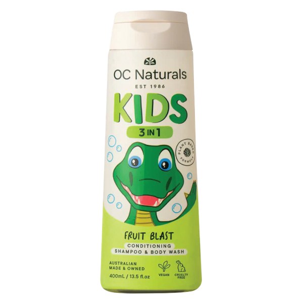 Sữa Tắm Gội Trẻ Em OC Naturals Fruit Blast Chai 400Ml