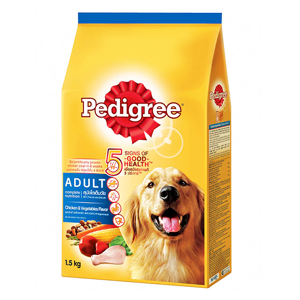 Thức Ăn Chó Trưởng Thành Pedigree Vị Gà & Rau Củ Túi 1.5Kg