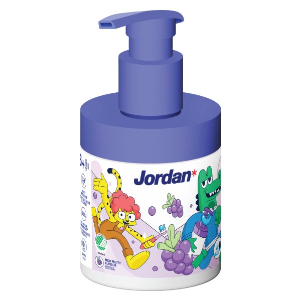 Kem Đánh Răng Trẻ Em Jordan Nho Dạng Pump 188G