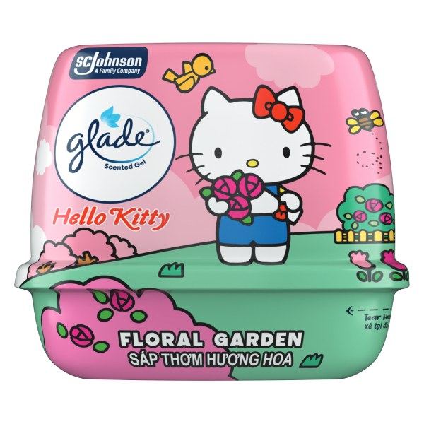 Sáp Thơm Glade Hello Kitty Hương Hoa 180G