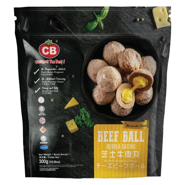Bò Viên CB Nhân Phô Mai Gói 300G