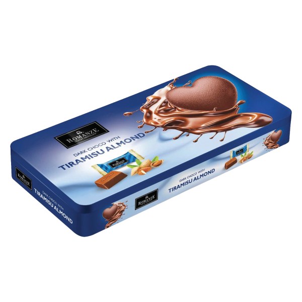 Socola Romanze Đen Hạnh Nhân Xanh Dương Hộp 135G