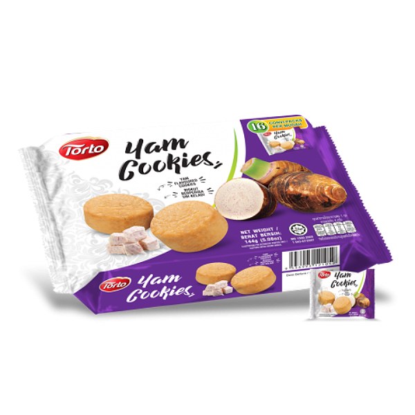 Bánh Quy Torto Vị Khoai Môn Gói 144G
